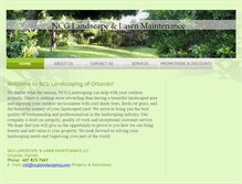 Tablet Screenshot of ncglandscaping.com